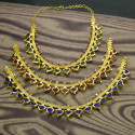 Classic Kerala Traditional Palakka Necklace with Stones