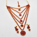 Premium Multi Strand Semi Precious Stone Long Necklace