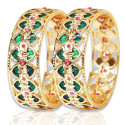 Traditional Broad Green Palakka Bangle