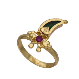 Buy Traditional Palakka Finger Ring Online| Kollam Supreme