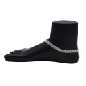 Sparkling white Crystal Plated Anklets Paayal Kolusu