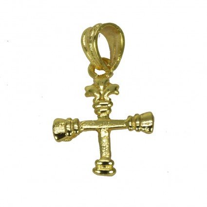 Gold Plated Small Christian Cross Pendant