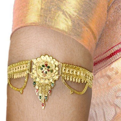 Traditional Gold Plated Enamel Armlet