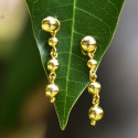 Stunning Golden Balls Hanging Ear Drops