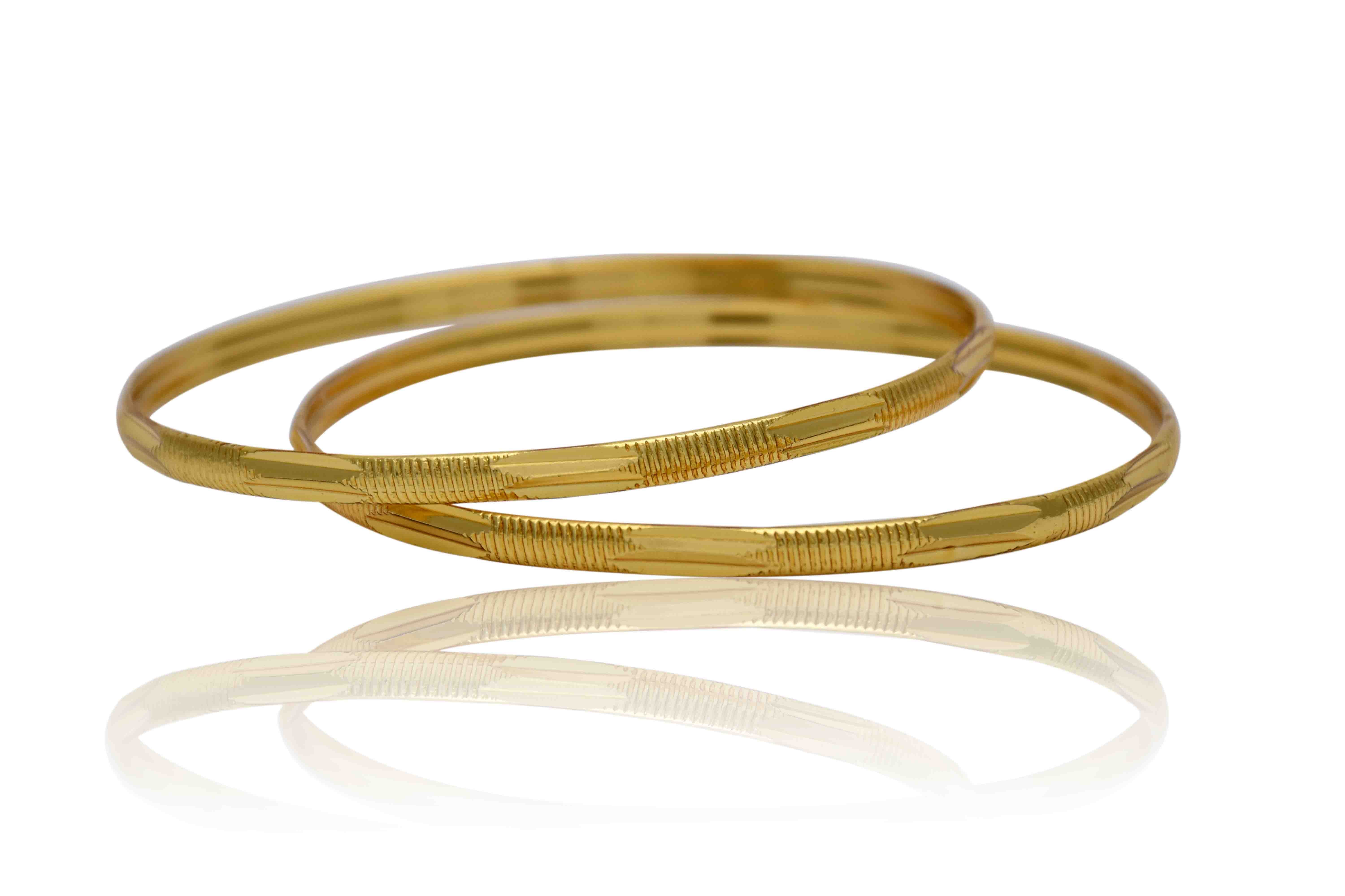 Thin gold hot sale plated bangles