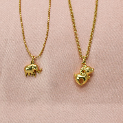 cute gold pendant