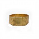 Gold Plated Men's Square Designer Ring