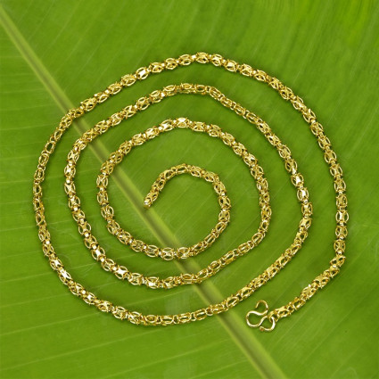 Gold plated designer X Chain