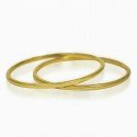 Simple Gold Plated Plain Daily Wear Thin Bangles