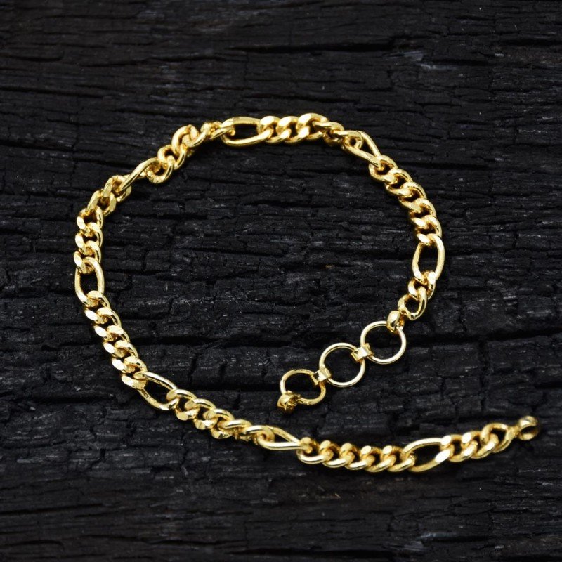 Trendy Medium Round Sachin Gold Plated Bracelet Online|Kollam Supreme