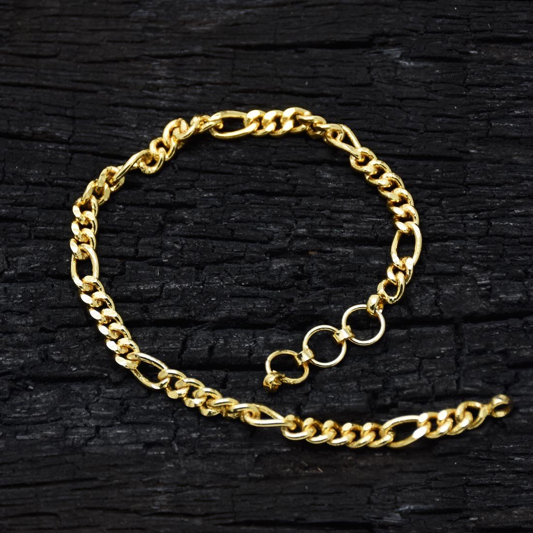 SOUMI JEWEL Sachin Design Bracelet Chain Gold Plated For Girls And Men Women
