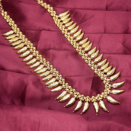 Gold Plated Jasmine Buds Bridal Long Chain