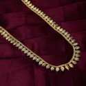 Gold Plated Traditional Leaf Bridal Long Chain Haram