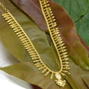 Gold Plated Mullamottu Necklace With Small Pendant