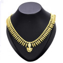 Gold Plated Pichimottu Necklace With Pendant