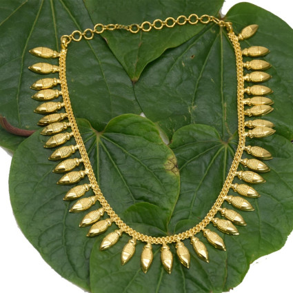 Gold Plated Traditional Jasmine Bud Mullamottu Necklace