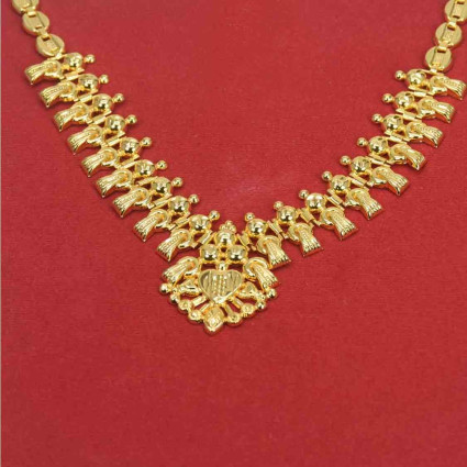 South Indian Designer Simple Golden Necklace