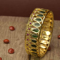 One Gram Gold Traditional Broad Nagapadam Bangle