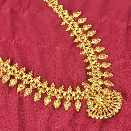 Gold Plated Mullamottu Jasmine Buds Necklace for Women