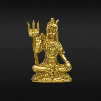 Gold Plated Very Small Lord Shiva idols