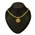 South Indian Gold Plated Round Enamel Necklace