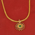 South Indian Gold Plated Round Enamel Necklace