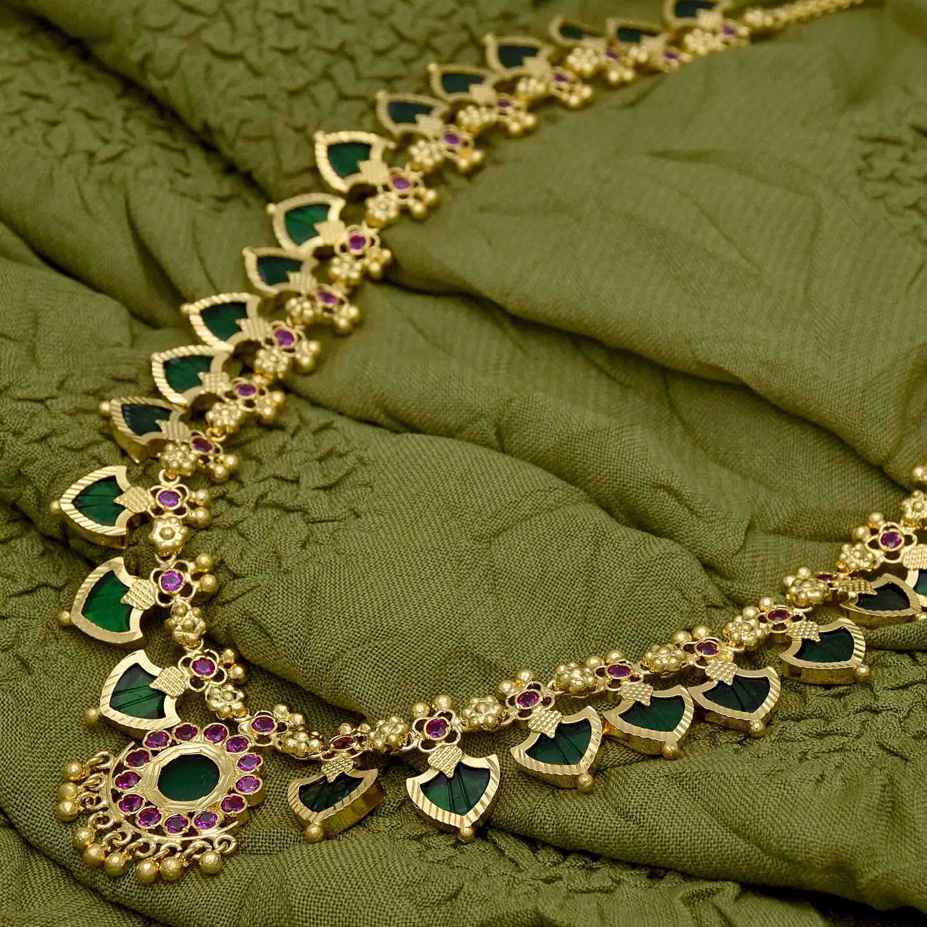 Green deals palakka necklace