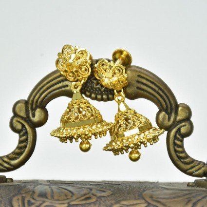 Traditional Gold Plated Small Jhumkas