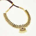 High-quality Gold Plated Kemp Mango Classical Dance Necklace
