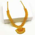 Adorable Gold Plated Designer Mesh Leaf Necklace