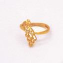 Gold Plated Peacock Finger Ring