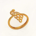 Gold Plated Peacock Finger Ring