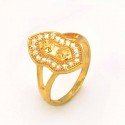 Micro Gold Plated Stunning Cz Stone Finger Ring