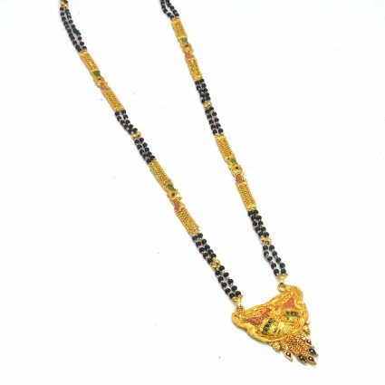 Gold Plated Double Strand Long Mangalsutra