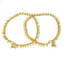Micro Gold Plated Buds Design Anklets Payal