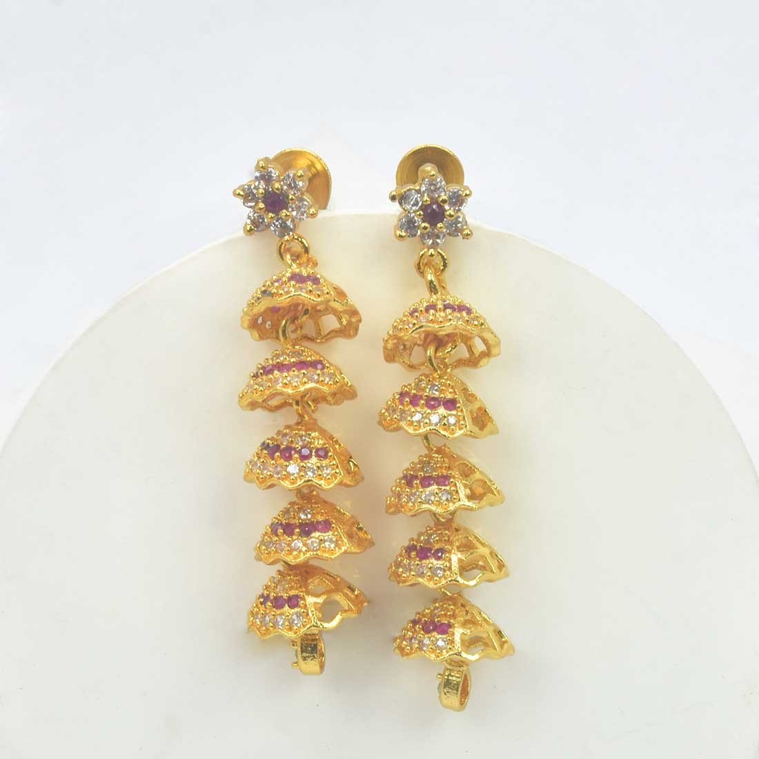 Zuccii Exclusive- Party wear Classy Earrings Big Size Antique Moti Jhu