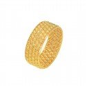 Gold Plated Broad Thick Designer Bangle