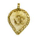 Adorable Gold Plated Om Thali Pendant