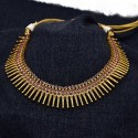 Premium Antique Matte Gold Plated Designer Spike Necklace Set