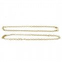 Micro Gold Plated Delicate Link Chain Anklets Payal