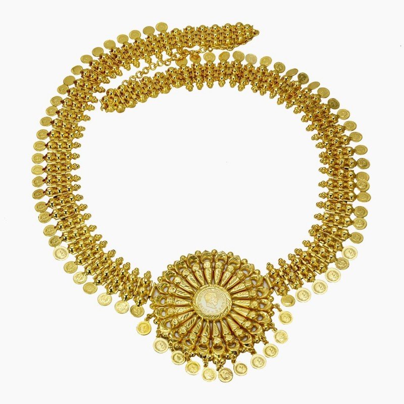 Ethnic Kamar Bandh Chain Hip Waist Belt Gold Tone Fashion Bridal Jewelry