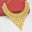 Bridal Gold Plated Lakshmi Coin Elakkathali Necklace