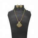 Gold Plated Adial Pendant Set