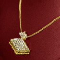 Gold Plated Adial Pendant Set
