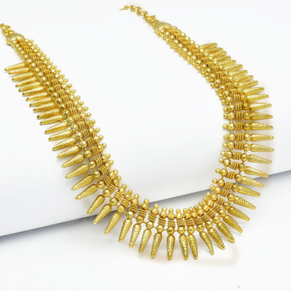 South Indian Gold Plated Jasmine Buds Designer Necklace