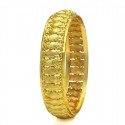 Gold Plated Medium Leaf Design Daily Wear Bangle