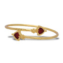 Traditional One Gram Gold Open Palakka Bangle Bracelet