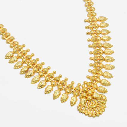 Simple Micro Gold plated Mullmottu Jasmine Bud Necklace