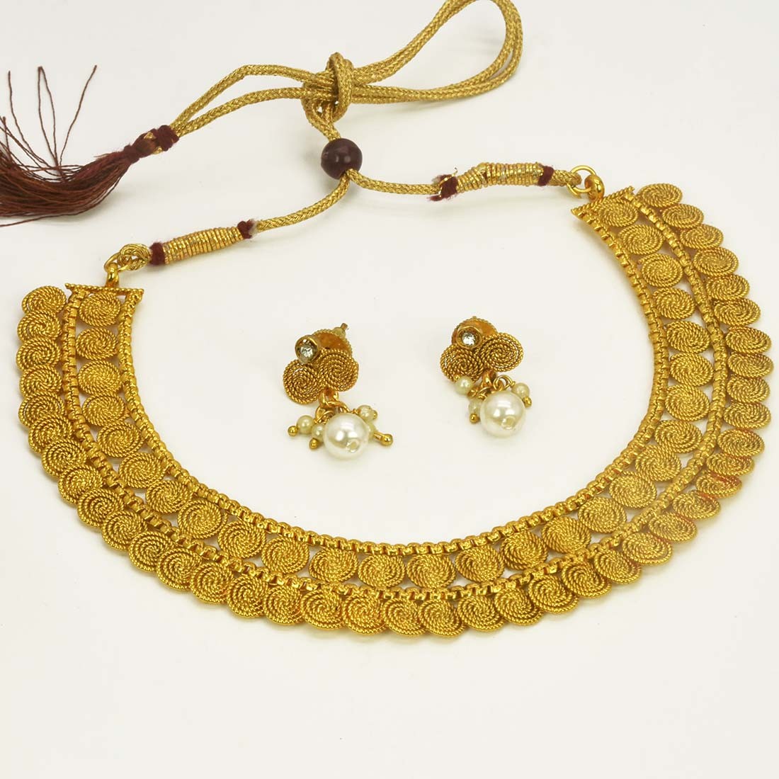 Jalebi deals design necklace