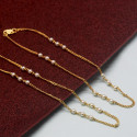 Stylish Gold Plated Delicate Pearl Anklets Paayal